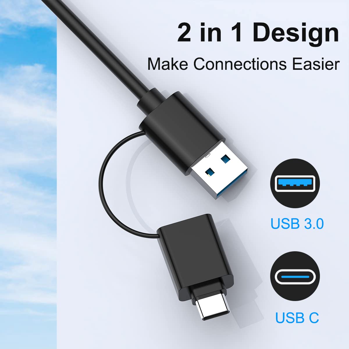 Usb C Usb3.0 Multi Card Reader For Sd, Cf, Micro Sd, Xd, Ms Cards   7 In 1 Adapter Hub For Windows, Mac, Linux, Android